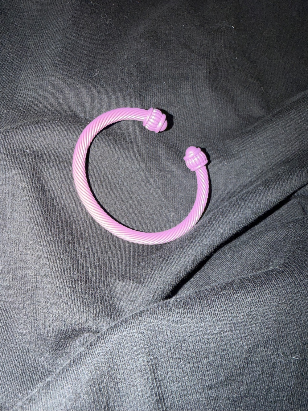 Plunder Purple Twisted Open Cuff Bracelet BRC1